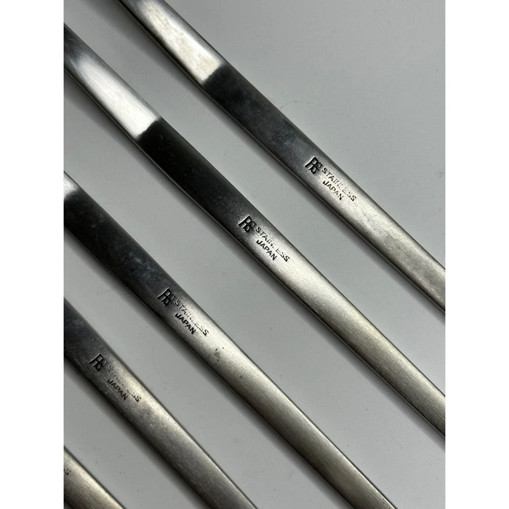 Arthur Salem Stainless Drink Spoons Set 6 AS‎ MCM Flatware Long Handle